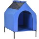 CASETA ELEVADA EXTERIOR DESMONTABLE PARA PERROS COLOR AZUL