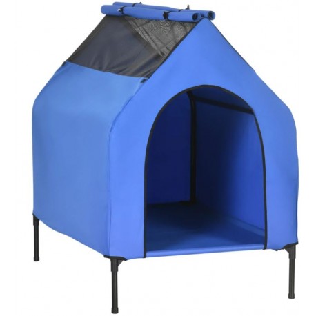 CASETA ELEVADA EXTERIOR DESMONTABLE PER GOSSOS COLOR BLAU