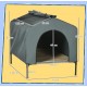 CASETA ELEVADA EXTERIOR DESMONTABLE PARA PERROS COLOR GRIS