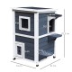 CASETA EXTERIOR GRIS PARA GATOS