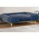 SOFA CAMA ELEVADA AZUL OSCURO PARA PERROS 