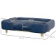 SOFA CAMA ELEVADA AZUL OSCURO PARA PERROS 