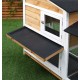 CONEJERA EXTERIOR CON RAMPA MARRÓN NEGRO